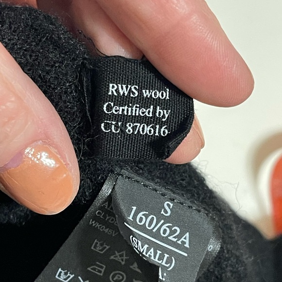 ALL SAINTS CLYDE KNIT JUMPER BLACK WOOL BLEND SWEATER SZ SM - Picture 11 of 11